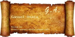 Gansel Atala névjegykártya